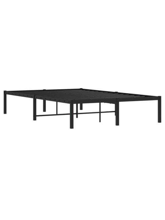 Metallist voodiraam, must, 120x190 cm