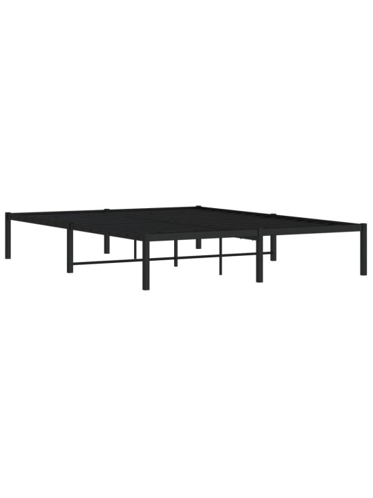 METALLIST VOODIRAAM, MUST, 160X200 CM