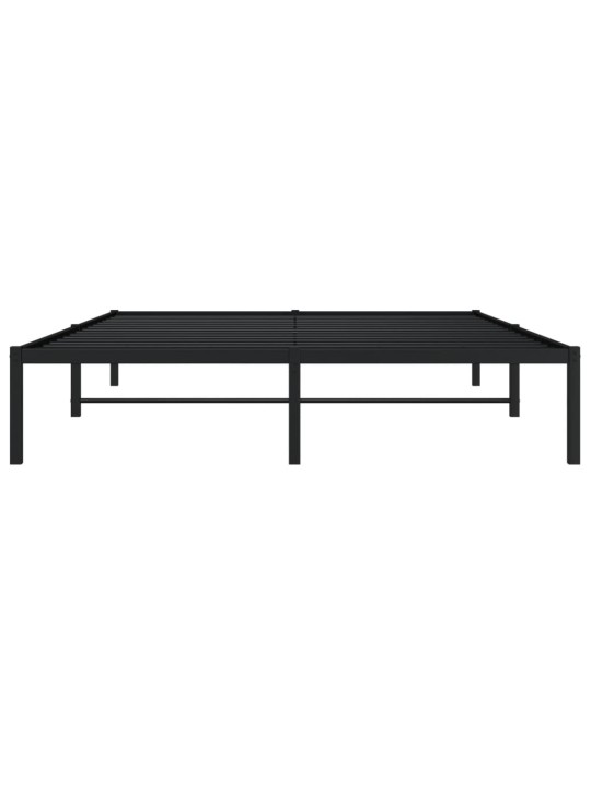 METALLIST VOODIRAAM, MUST, 160X200 CM
