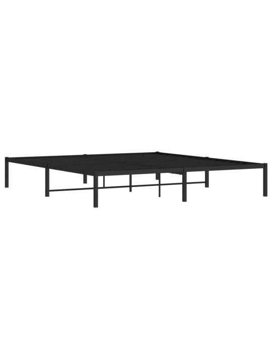 Metallist voodiraam, must, 180x200 cm