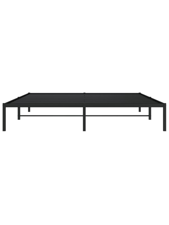 Metallist voodiraam, must, 180x200 cm