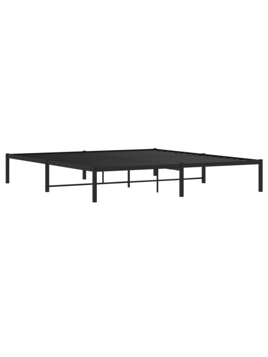Metallist voodiraam, must, 180x200 cm