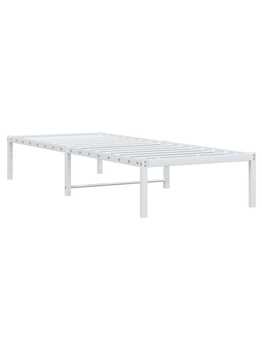 Metallist voodiraam, valge, 80x200 cm