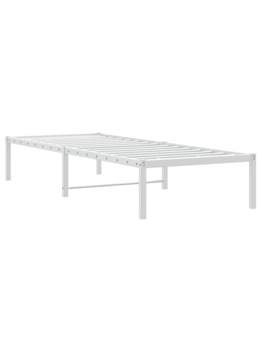 Metallist voodiraam, valge, 80x200 cm