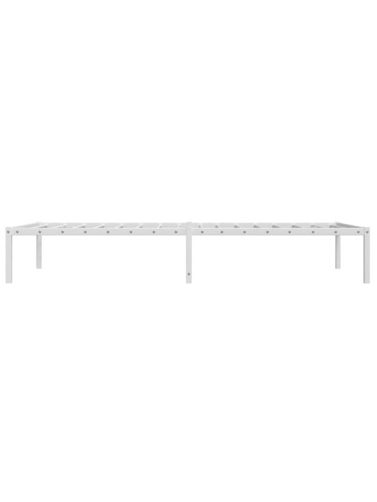 Metallist voodiraam, valge, 100x190 cm