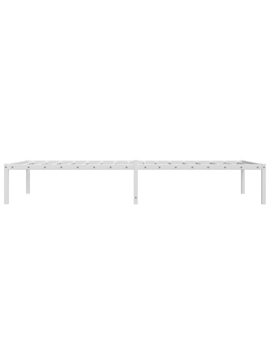 Metallist voodiraam, valge, 100 x 200 cm
