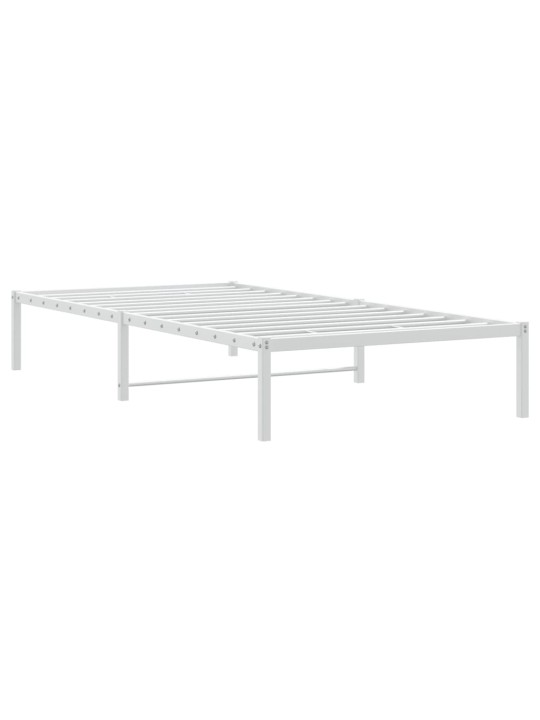 Metallist voodiraam, valge, 100 x 200 cm