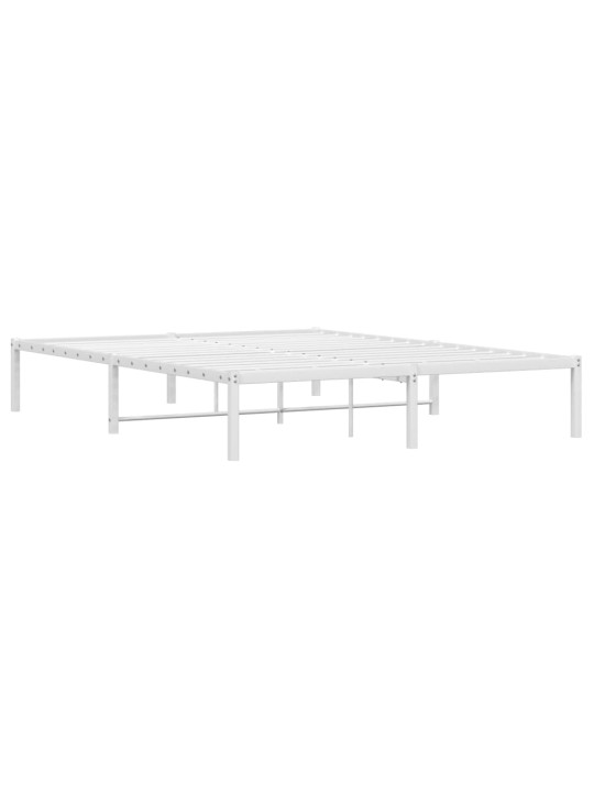 Metallist voodiraam, valge, 160x200 cm