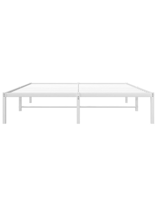 Metallist voodiraam, valge, 160x200 cm