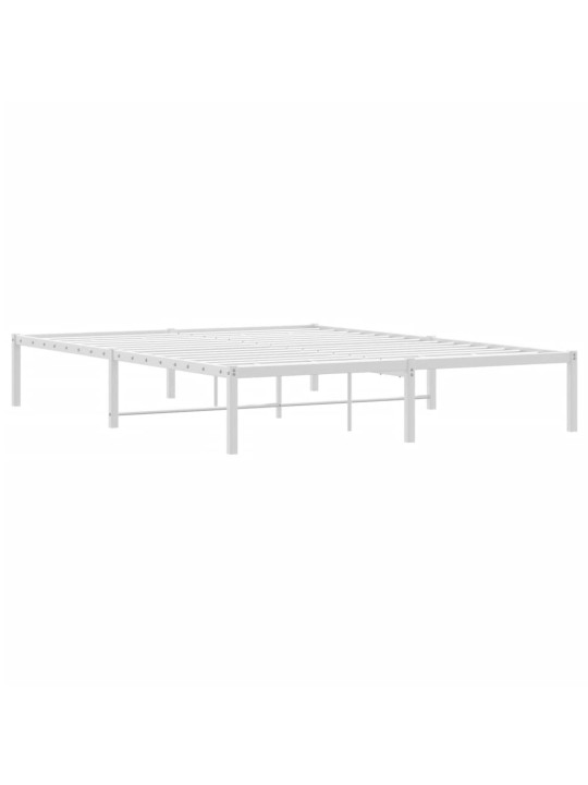 Metallist voodiraam, valge, 160x200 cm