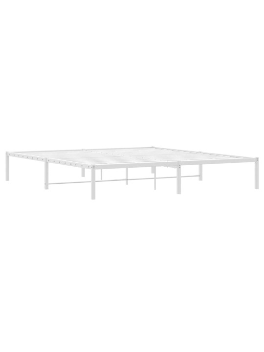 Metallist voodiraam, valge, 180x200 cm