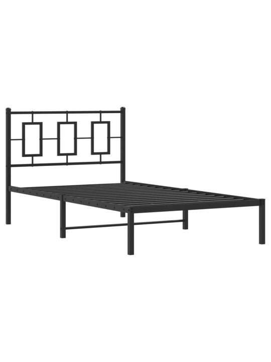 METALLIST VOODIRAAM PEATSIGA, MUST, 100X200 CM