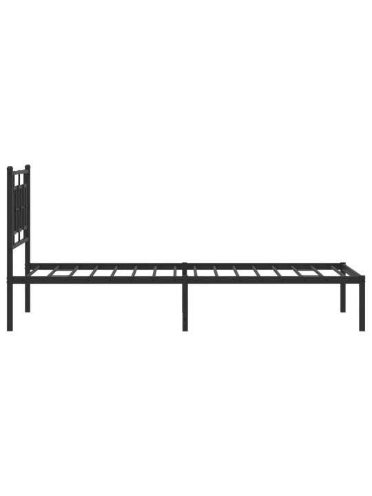 METALLIST VOODIRAAM PEATSIGA, MUST, 100X200 CM