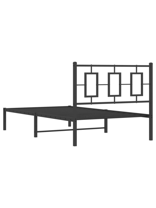 METALLIST VOODIRAAM PEATSIGA, MUST, 100X200 CM