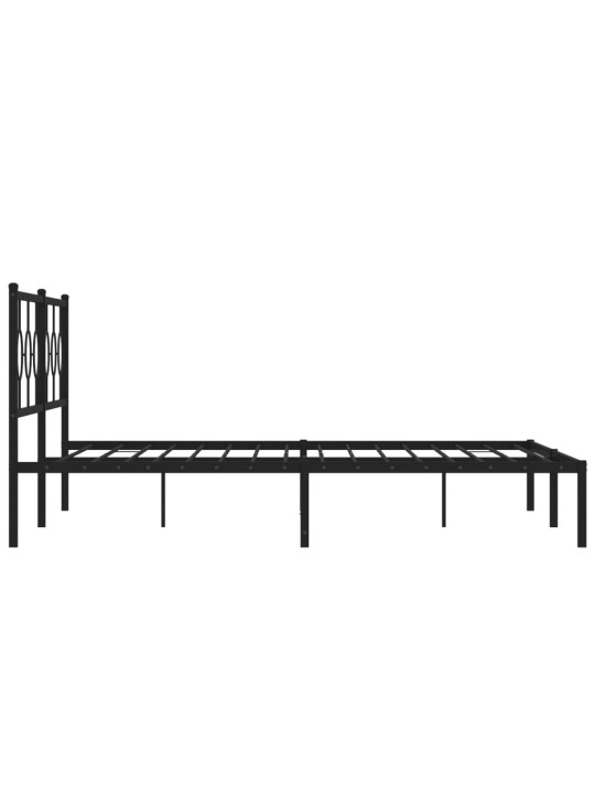METALLIST VOODIRAAM PEATSIGA, MUST, 200X200 CM