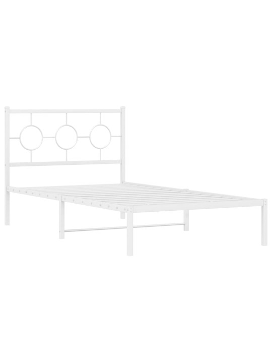 METALLIST VOODIRAAM PEATSIGA, VALGE, 100X200 CM