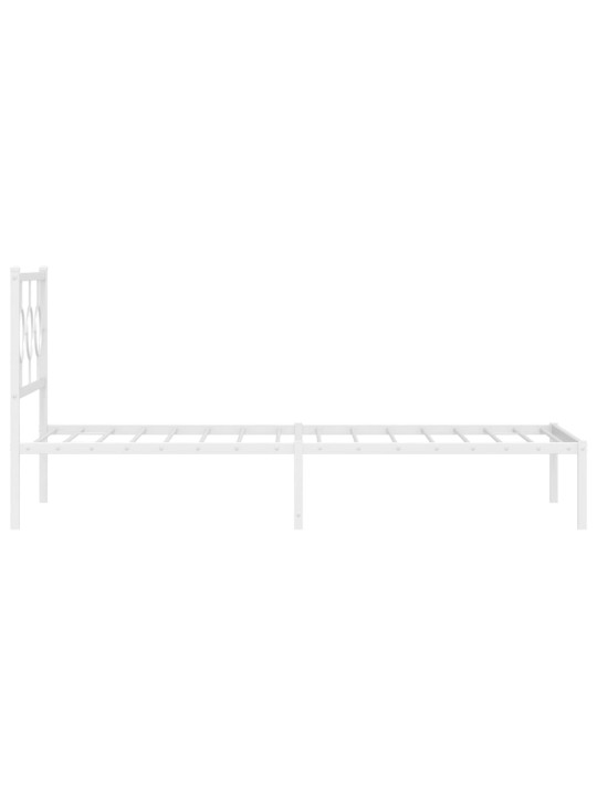 METALLIST VOODIRAAM PEATSIGA, VALGE, 100X200 CM