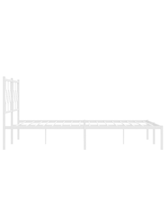 METALLIST VOODIRAAM PEATSIGA, VALGE, 200X200 CM