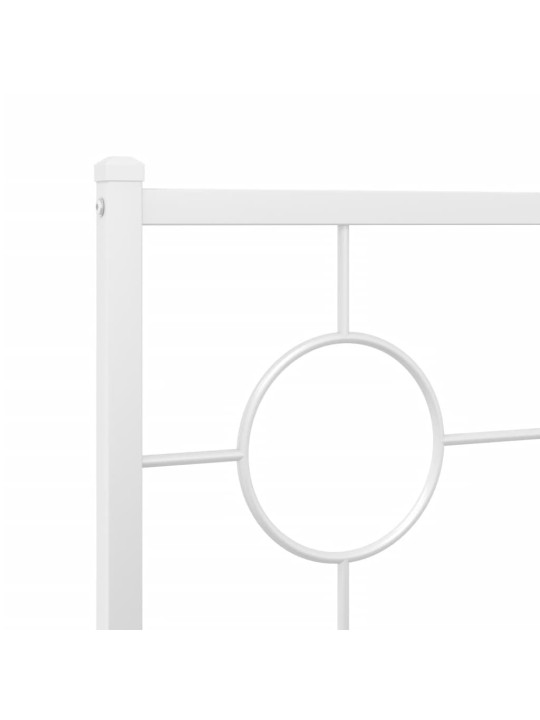 METALLIST VOODIRAAM PEATSIGA, VALGE, 200X200 CM
