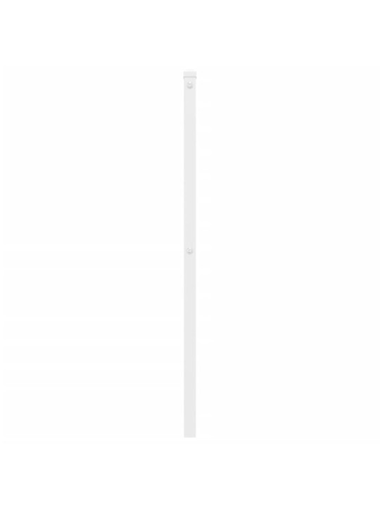 Metallist voodipeats, valge, 100 cm