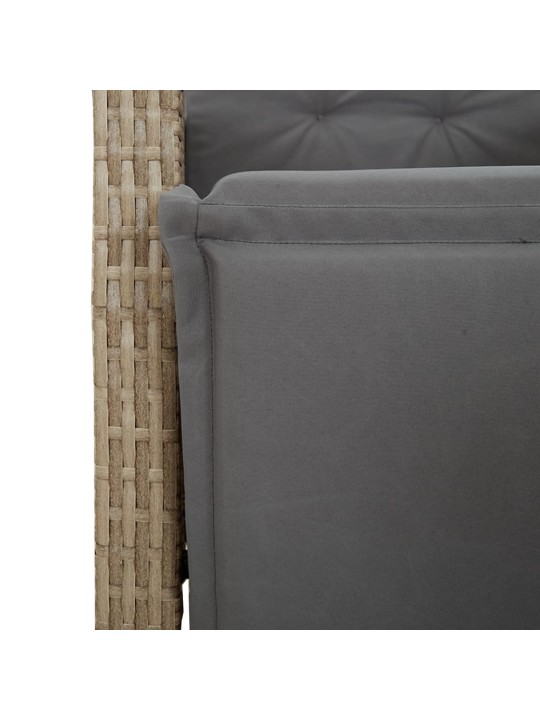 9-OSALINE AIAMÖÖBLI KOMPLEKT PATJADEGA, BEEŽ, POLÜROTANG