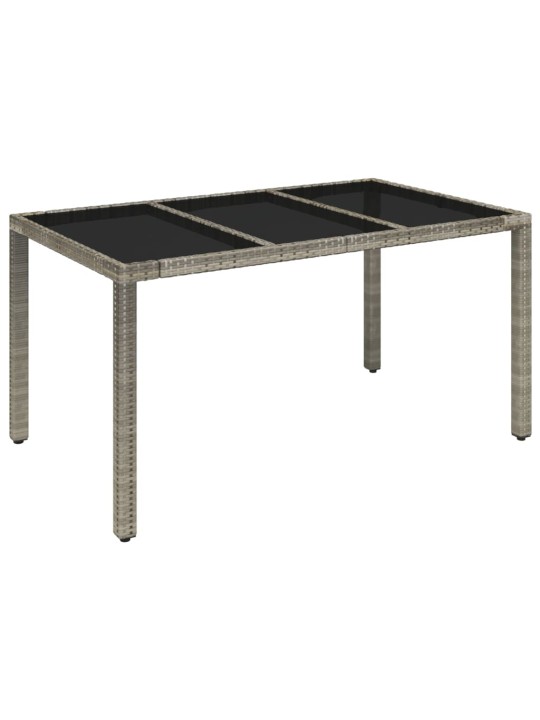 7-osaline aiamööbli komplekt patjadega, hall, polürotang