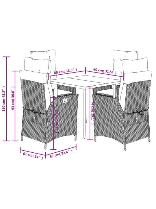 5-OSALINE AIAMÖÖBLI KOMPLEKT PATJADEGA, BEEŽ, POLÜROTANG