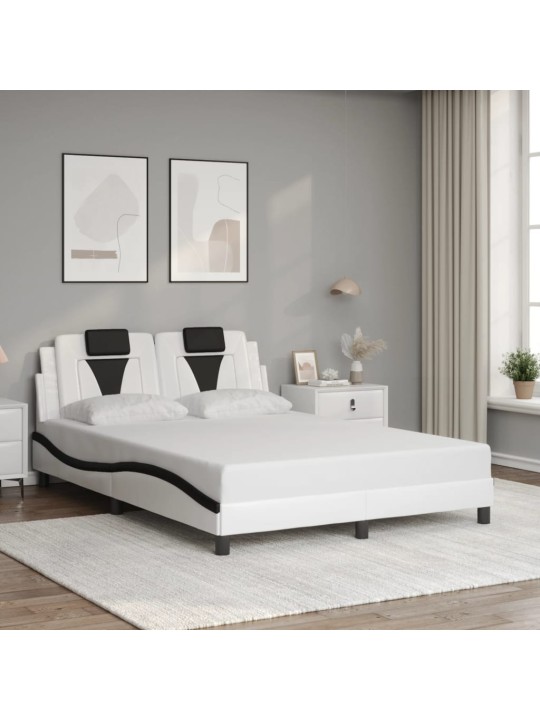 VOODIRAAM PEATSIGA, VALGE JA MUST, 140 X 200 CM, KUNSTNAHK