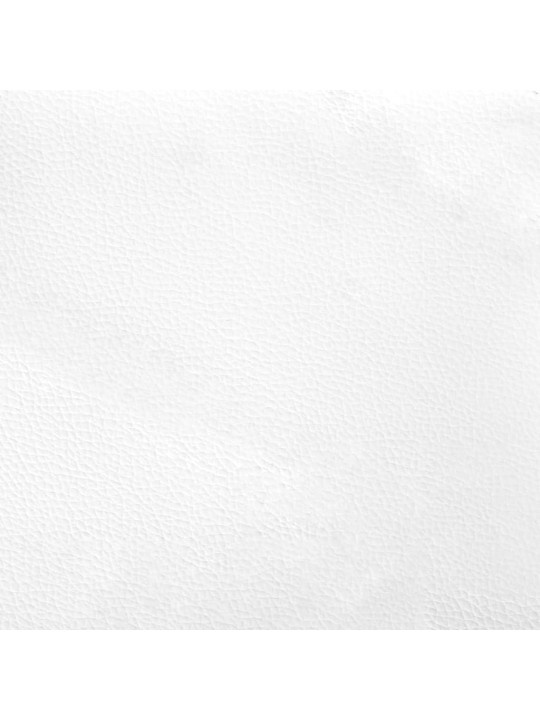 VOODI KOOS MADRATSIGA, VALGE JA MUST, 120X200 CM, KUNSTNAHK