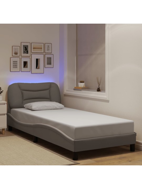 LED-IGA VOODIRAAM ILMA MADRATSITA TAUPE 80X200 CM KANGAS
