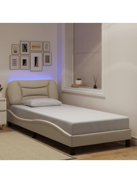 VOODIRAAM LED-IGA ILMA MADRATSITA, KREEM, 80X200 CM, KANGAS