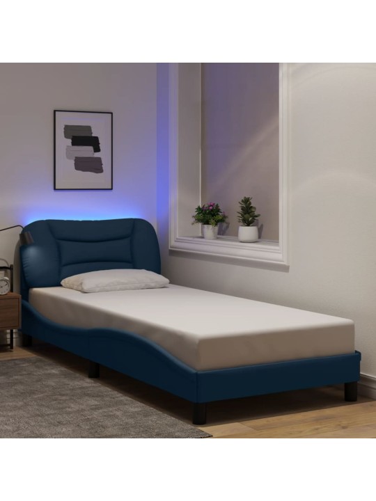 VOODIRAAM LED-TULEDEGA, SININE, 90 X 190 CM, KANGAS