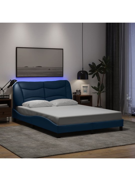VOODIRAAM LED-IGA ILMA MADRATSITA, SININE, 140X190 CM, KANGAS