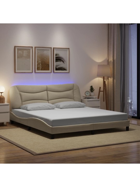 VOODIRAAM LED-IGA ILMA MADRATSITA, KREEM, 180X200 CM, KANGAS