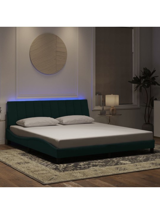 VOODIRAAM LED-TULEDEGA, TUMEROHELINE, 180X200 CM, SAMET