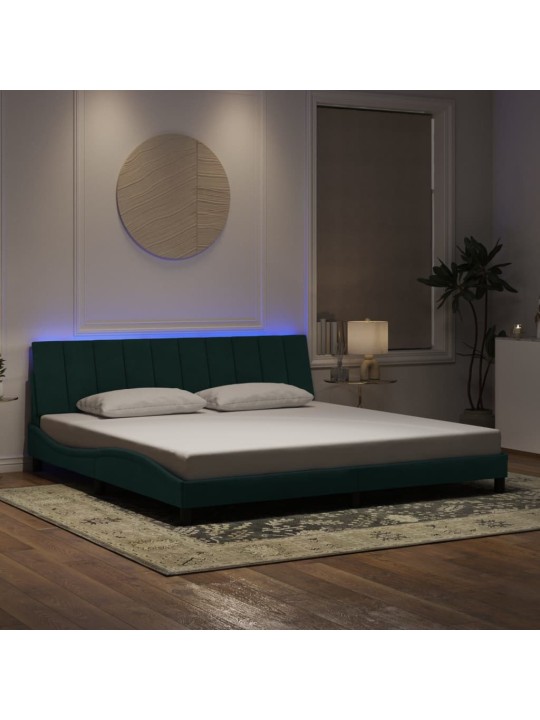 VOODIRAAM LED-TULEDEGA, TUMEROHELINE, 200X200 CM, SAMET