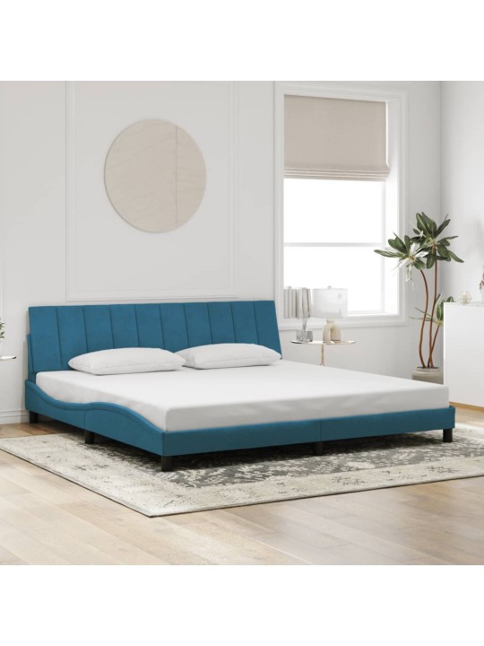 VOODIRAAM LED-TULEDEGA, SININE, 200X200 CM, SAMET