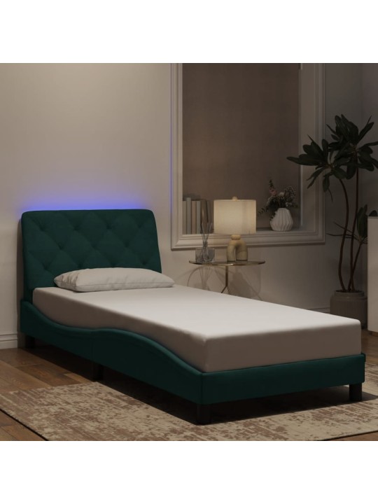 VOODIRAAM LED-TULEDEGA, TUMEROHELINE, 90X190 CM, SAMET