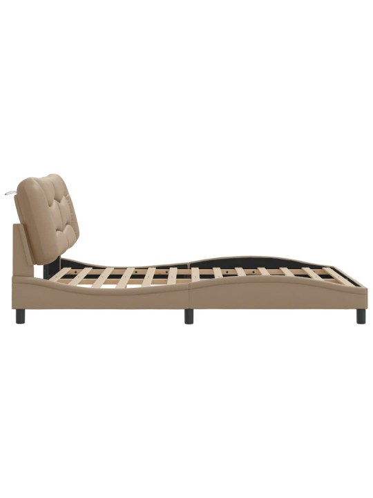 VOODIRAAM LED-TULEDEGA, CAPPUCCINO, 140 X 190 CM, KUNSTNAHK