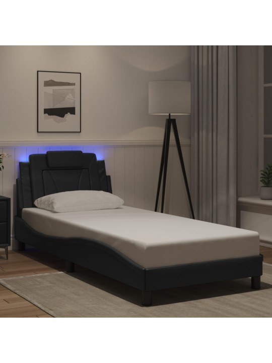 VOODIRAAM LED-TULEDEGA, MUST, 80 X 200 CM, KUNSTNAHK