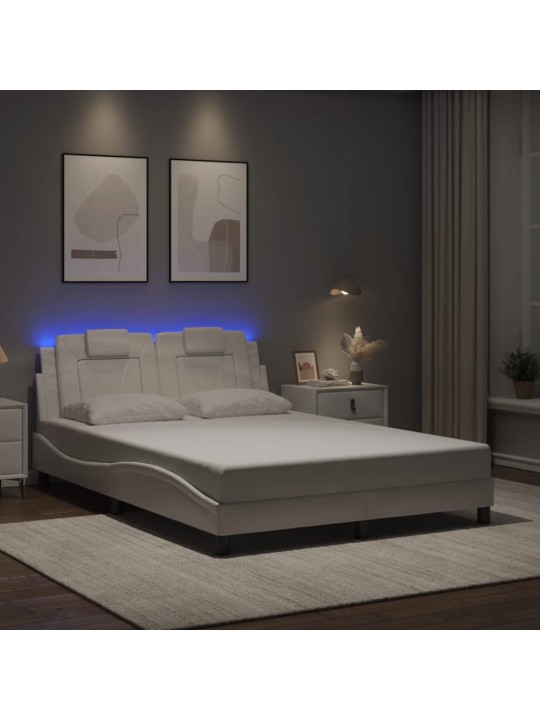 VOODIRAAM LED-TULEDEGA, VALGE, 140 X 190 CM, KUNSTNAHK