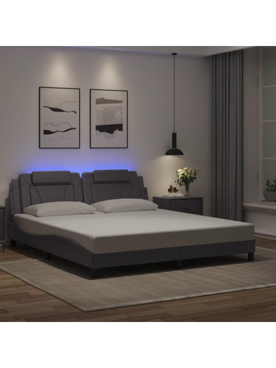 VOODIRAAM LED-TULEDEGA, HALL, 180 X 200 CM, KUNSTNAHK