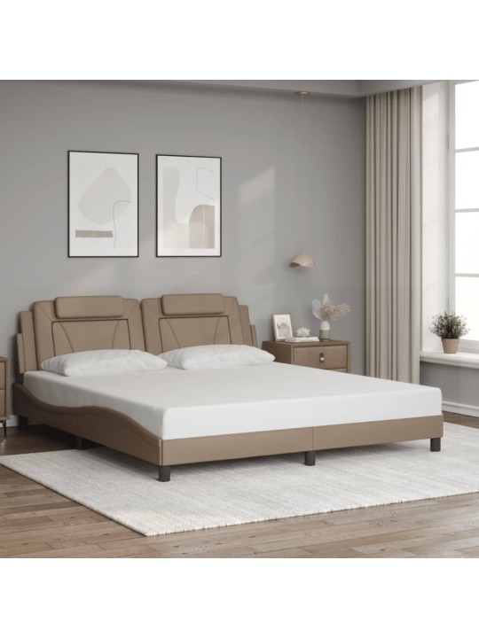 VOODIRAAM LED-TULEDEGA, CAPPUCCINO, 180 X 200 CM, KUNSTNAHK