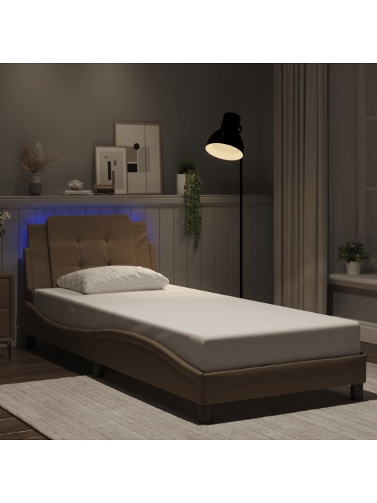 VOODIRAAM LED-TULEDEGA, CAPPUCCINO, 100 X 200 CM, KUNSTNAHK