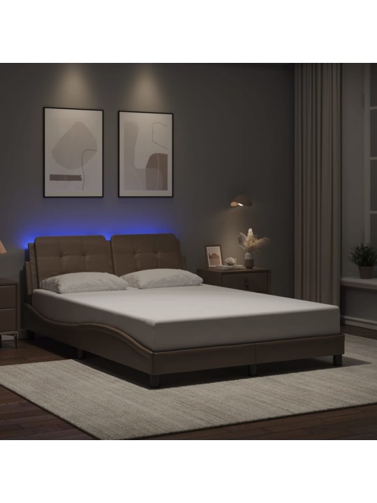 VOODIRAAM LED-TULEDEGA, CAPPUCCINO, 120 X 200 CM, KUNSTNAHK
