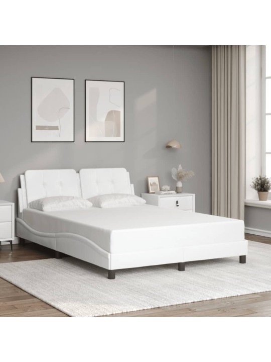 VOODIRAAM LED-TULEDEGA, VALGE, 140 X 190 CM, KUNSTNAHK