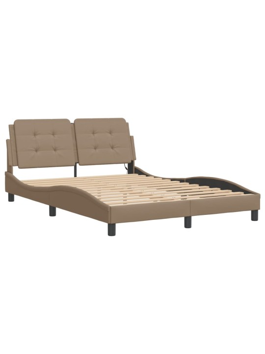 VOODIRAAM LED-TULEDEGA, CAPPUCCINO, 140 X 190 CM, KUNSTNAHK