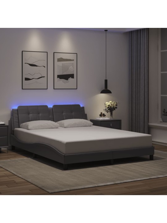 VOODIRAAM LED-TULEDEGA, HALL, 160 X 200 CM, KUNSTNAHK
