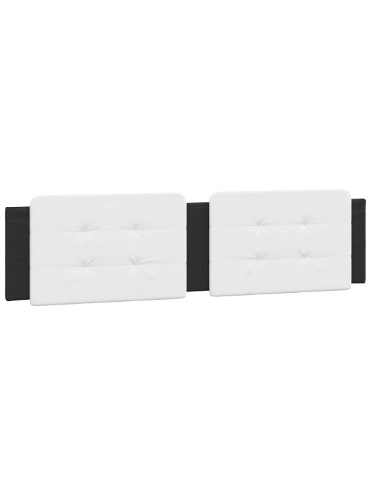 VOODIRAAM LED-TULEDEGA, VALGE JA MUST, 160 X 200 CM, KUNSTNAHK