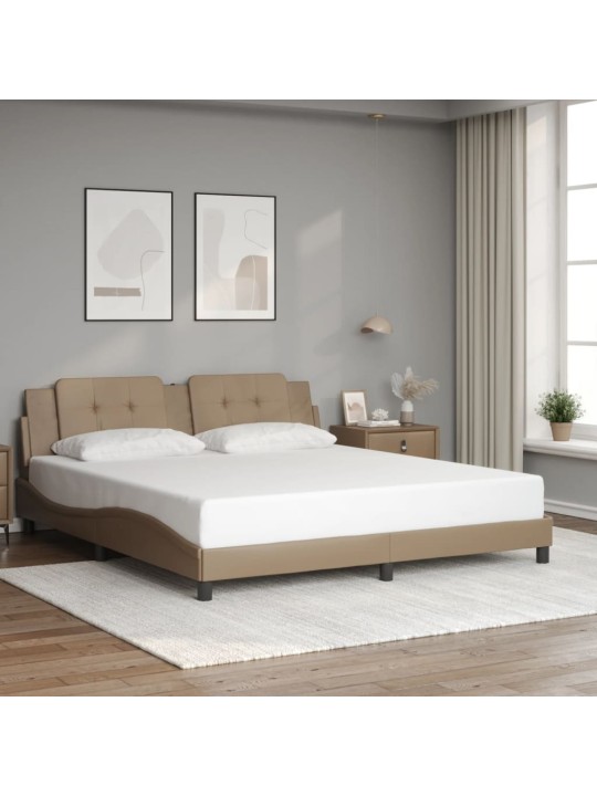 VOODIRAAM LED-TULEDEGA, CAPPUCCINO, 180 X 200 CM, KUNSTNAHK